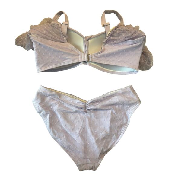 GABIFRESH X SWIMSUITS FOR ALL MESH OVERLAY LILAC BIKINI 16-/18/E/F PLUS - Picture 5 of 8